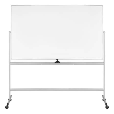 กระดานไวท์บอร์ดขาตั้ง 2 หน้า MEDILA รุ่น WB03-90-150-WH ขนาดกระดาน 90*150 ซม. พลิกกระดานในตัวได้_0